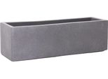 Vivanno Fioriera Flobo In Cemento, Grigio Opaco - 60X18X18 Cm