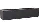 Vivanno Fioriera Flobo In Cemento, Antracite Opaco - 80X18X18 Cm