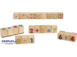 Eduplay 320032 Timbro Matematico In Legno, 3 X 3 X 4 Cm, Multicolore, 24 Pezzi (1 Set)