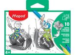 Set Di Cartoline Da Colorare Maped 10 Pezzi Motivo Casuale (1 Set)