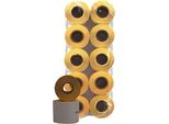 Rillstab 85014 Rillstab Rollenetiketten, 101 X 54 Mm, Weiß, 12 Rollen