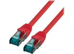 Efb MK6001.1R Efb RJ45 Patchkabel S/Ftp, Cat.6A, Lszh, 1M, Rot