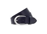 Vanzetti Pelle Cintura Neon Booster 30Mm Full Leather Belt W100 Marine Blu