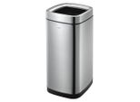 Eko - Cestino Laguna Open Top 35 Litri - Acciaio Inox Plastica - Acciaio Inox Opaco