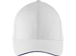 Sols Berretto Da Baseball Unisex Buffalo PC372 (Taglia Unica) (Bianco/Blu Navy)