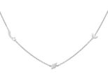 Cai Collana In Argento Sterling 925/- 39+5 Cm Bianco 274250020-44