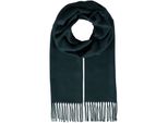Fraas Sciarpa Cashmink® Scarf With Fringes Dark Olive Verde