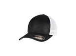 Flexfit 360T | Flexfit 360 Omnimesh Cap 2-Tone, Senza Chiusura - Colore: Nero/Bianco - Taglia: L/Xl