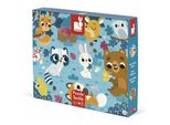 Janod Puzzle Tattile Animali Della Foresta 20 Pezzi
