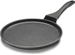 Lacor Padella Per Crepes Eco-Piedra, Alluminio, Nero, 24 Cm