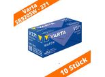[Kl] 10X Varta Knopfzelle Silberoxid V371/SR69 (1Er Blister)