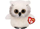 Ty Gufo Di Peluche Austin Bianco 24 Cm