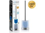 Loomaid Scopino In Silicone Con Testa In Acciaio Inox/Blu E Supporto Per Scopino