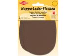 Kleiber 85005 Kleiber Toppa In Pelle Sintetica Ovale, 100 X 125 Mm, Marrone Scuro