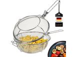 Cestino Per Griglia B-Goods Bremermann Pieghevole / Acciaio Inox Ø Circa 30 Cm, Manici Rimovibili
