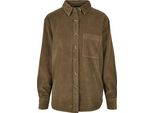 Urban Classics - Camicia Oversize In Velluto A Coste Da Donna - L