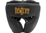 Protezione Per La Testa In Pelle Berkley Nero/Oro S/M Benlee