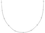 Cai Collana In Argento Sterling 925/- 38+5 Cm Bianco Senza Pietra 360252596-43