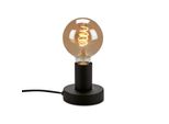 Lampada Da Tavolo Briloner Leuchten Teepu, 10 W, IP20, Nero, Metallo, Escl. 1X E27, Ø 10 Cm
