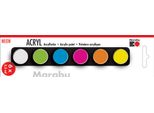 Marabu1210000000204 Marabu Set Di Colori Acrilici "Neon"", 6 X 3,5 Ml"