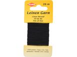 Kleiber 71038 Kleiber Leinengarn, 20 M, Schwarz