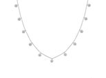 Cai Collana In Argento Sterling 925/- 40+5 Cm Zirconi Bianchi 358250305-45
