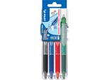 Pilot 570189 Pilot Rollerball Frixion Ball Clicker 05 Set2Go, Confezione Da 4 Pz