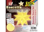 Folia 811/1515 Folia FaltbläTter Bascetta-Stern, 150 X 150 Mm, Hellgelb