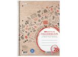 LANDRÉ400146724 LandrÉ Blocco Universitario Riciclato, Din A4+, A Scacchiera, 80 Fogli