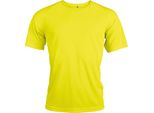 Proact Maglietta Sportiva Uomo Manica Corta Collo Rotondo Slim Fit Basic, Taglia:2Xl, Colore:Giallo Fluorescente