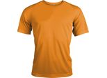 Proact Maglietta Sportiva Uomo Manica Corta Collo Tondo Slim Fit Basic, Taglia:S, Colore:Arancione