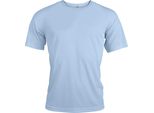 Proact Maglietta Sportiva Uomo Manica Corta Collo Rotondo Slim Fit Basic, Taglia:L, Colore:Sky Blue