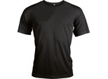 Proact T-Shirt Sportiva Da Uomo Manica Corta Collo Tondo Slim Fit Basic, Taglia:M, Colore:Nero