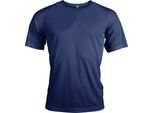 Proact Maglietta Sportiva Uomo Manica Corta Collo Tondo Slim Fit Basic, Taglia:L, Colore:Sporty Navy