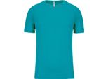 Proact Maglietta Sportiva Uomo Manica Corta Collo Tondo Slim Fit Basic, Taglia:Xl, Colore:Turchese Chiaro