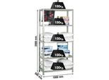 Simonrack Scaffale Per Carichi Pesanti Comfort Plus 5/500 707100014201055 Argento 100,0 X 50,0 X 200,0 Cm