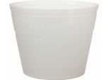 Vivanno Accessori Per Fioriere In Plastica Inserto Flessibile Rotondo, Bianco Opaco - 50X38 Cm