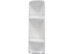 Sapho Gedy Accessori Per Il Bagno - Mensola Angolare Per Doccia Caesar 226X710X160 Mm, Bianco 7081
