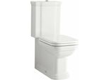 Waldorf Wc Combinato, Scarico Verticale/Orizzontale, Bianco-Cromo