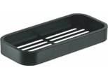 Sapho Gedy Smart - Mensola Per Doccia 241X30X111 Mm, Tappetino Nero 321814