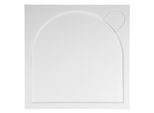 Vasche Da Bagno Gelco - Piatto Doccia Larca G5, 900X900 Mm, Marmo Fuso, Bianco PL009