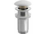 Accessori Sapho - Scarico Per Lavabo Chiudibile Senza Troppopieno, Click Clack, Bianco AR900