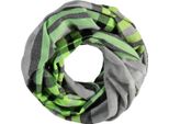 Fraas Sciarpa Acrylic Snood- The Fraas Plaid Silver Verde Multicolore