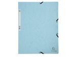 Exacompta 55528E Cartella Con Chiusura Elastica Aquarel Blu Pastello Din A4 400G/M²
