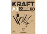 Clairefontaine975816C Blocco Carta Da Disegno Clairefontaine "Kraft"", Din A3, 120 G/M²"
