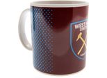 West Ham United Fc - Tazza Da Caffè Con Colori Sfumati TA2686 (Taglia Unica) (Rosso Vino/Blu/Giallo)