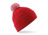 Beechfield - Berretto "Snowstar"" Per Uomo/Donna Unisex PC4146 (Taglia Unica) (Rosso/Bianco)"