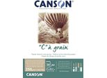 CANSONC400110397 Blocco Carta Da Disegno Canson "C"" à Grain Couleur, Ocra Screziato"
