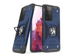 Wozinsky Anello Armatura Custodia Ibrida Corazzata + Supporto Magnetico Samsung Galaxy S22 Ultra Blue