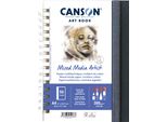 Canson C31200L007 Canson Sketchbook Art Book Mixed Media Artist, Din A4